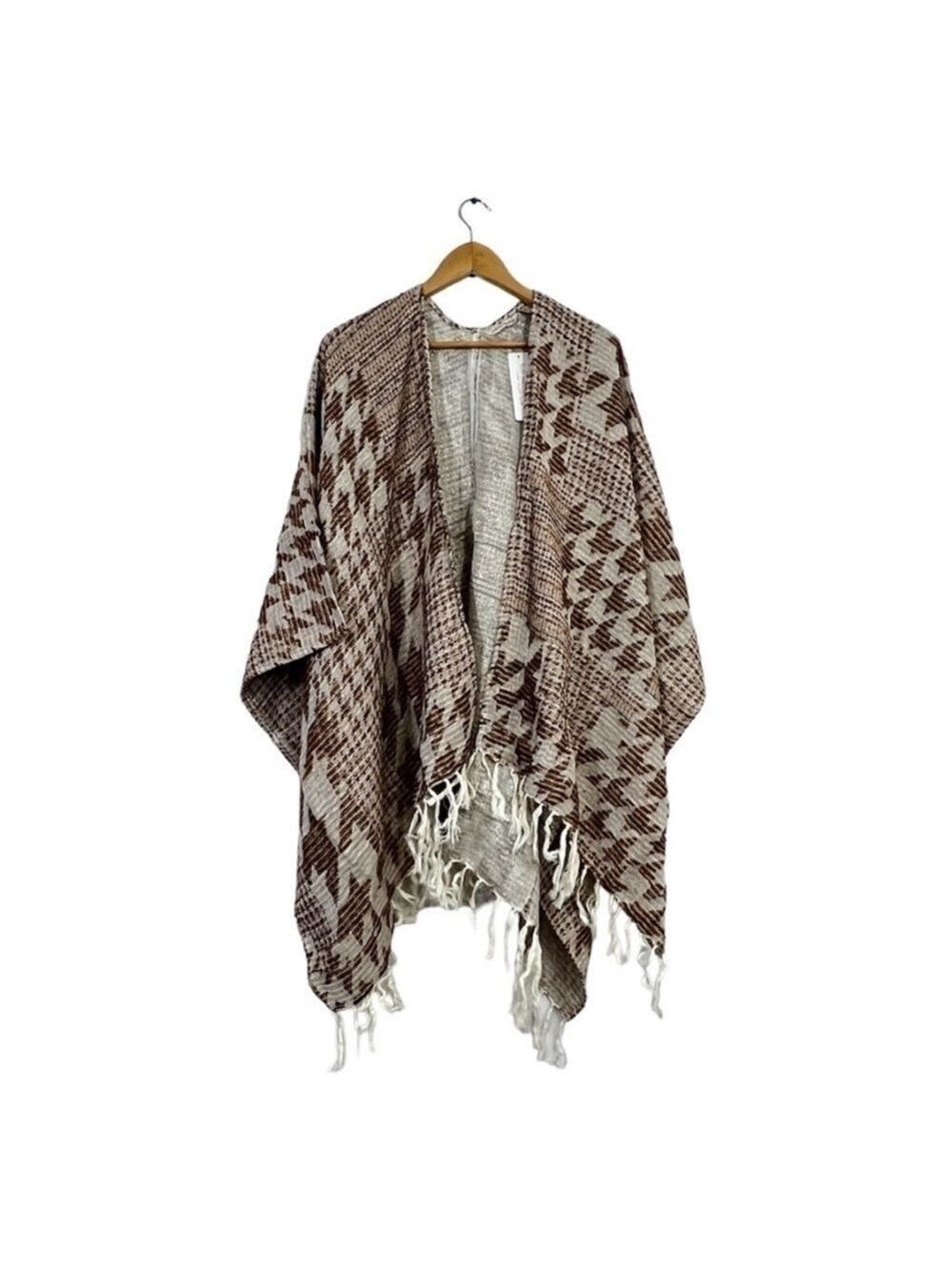 Soft Surroundings Kensington Kimono Cardigan One Size 100% Cotton NWT